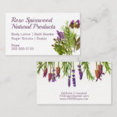 Natuurlijke zeep Skincare Visitekaartje (Voorkant / Achterkant)