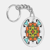 Natuurlijke Zen-trilling Sleutelhanger (Voorkant Links)