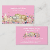 Natuurlijke Zepen roze Visitekaartje (Voorkant / Achterkant)