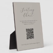 Natuurlijke Zitting Grafiek Teken met QR Code Plaq Fotoplaat (Zijkant)