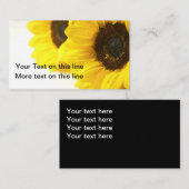 Natuurlijke zonnebloemen Achtergrond Visitekaartje (Voorkant / Achterkant)