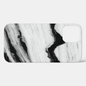 natuurlijke zwart-witte marmertextuur, luxueus Case-Mate iPhone case (Achterkant (horizontaal))
