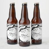 Natuurlijke, Zwarte en Witte Boom Bier Etiket (Flessen)