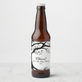 Natuurlijke, Zwarte en Witte Boom Bier Etiket (Voorkant)