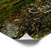  natuurpark Camano, bewerkbaar Perfect Poster (Hoek)