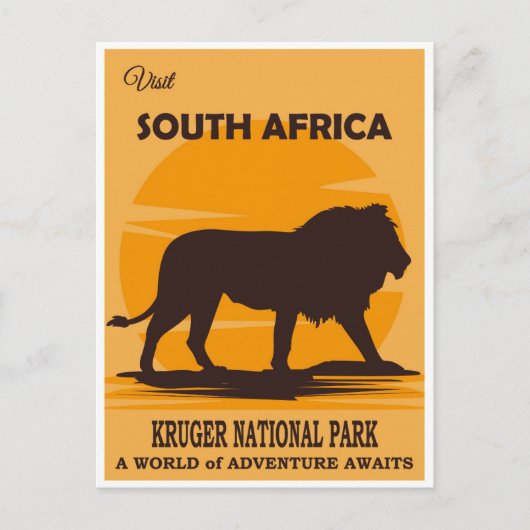  natuurpark Lion Travel in Zuid-Afrika Briefkaart (Voorkant)