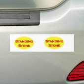 natuurpark met staande steen, TN Bumpersticker (Op auto)