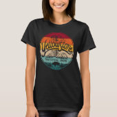 natuurpark van Camping Yellowstone dat een hak in T-shirt (Voorkant)