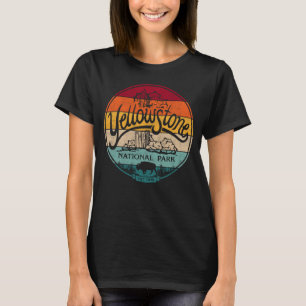  natuurpark van Camping Yellowstone dat een hak in T-shirt