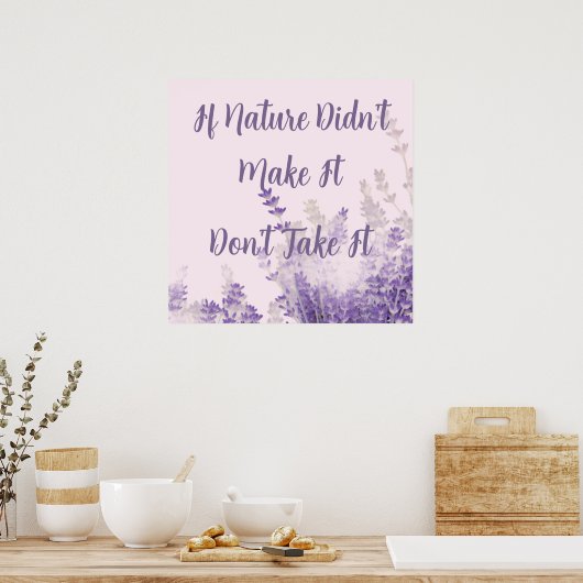 Natuurposter Poster (Keuken)