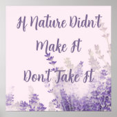Natuurposter Poster (Voorkant)