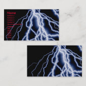Natuurrampen - bliksemkaarten visitekaartje (Voorkant / Achterkant)
