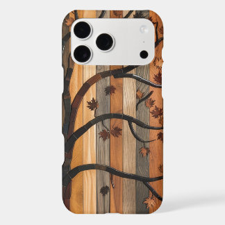 Natuur's Art: Houten Plank Tree Mozaïek Telefoonho