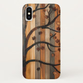 Natuur's Art: Houten Plank Tree Mozaïek Telefoonho Case-Mate iPhone Case (Achterkant)