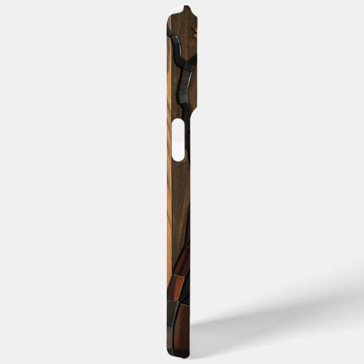 Natuur's Art: Houten Plank Tree Mozaïek Telefoonho Case-Mate iPhone Case (Achterkant / Rechts)