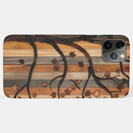 Natuur's Art: Houten Plank Tree Mozaïek Telefoonho Case-Mate iPhone Case (Achterkant (horizontaal))