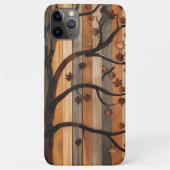 Natuur's Art: Houten Plank Tree Mozaïek Telefoonho Case-Mate iPhone Case (Achterkant)
