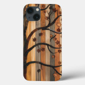 Natuur's Art: Houten Plank Tree Mozaïek Telefoonho Case-Mate iPhone Case (Achterkant)