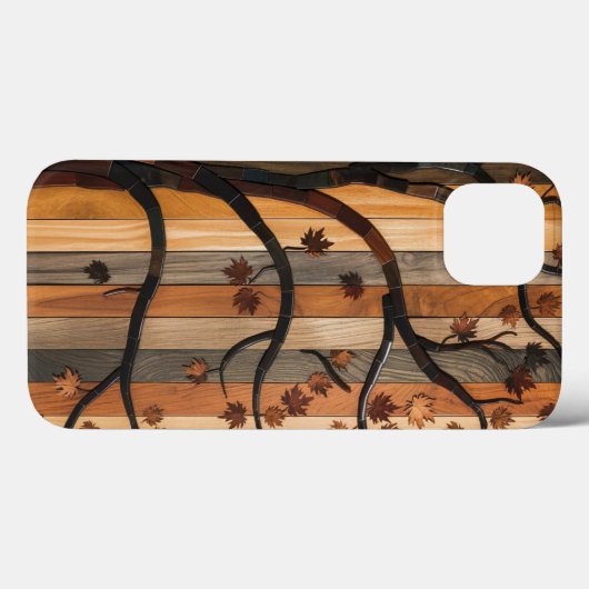 Natuur's Art: Houten Plank Tree Mozaïek Telefoonho Case-Mate iPhone Case (Achterkant (horizontaal))