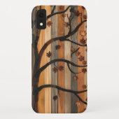 Natuur's Art: Houten Plank Tree Mozaïek Telefoonho Case-Mate iPhone Case (Achterkant)