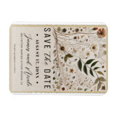 Natuur's Beauty Botanical Flowers Save the Date Magneet (Horizontaal)