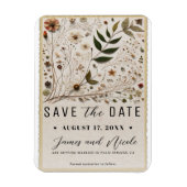 Natuur's Beauty Botanical Flowers Save the Date Magneet (Verticaal)
