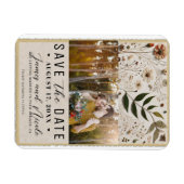 Natuur's Beauty Botanical Flowers Save the Date Magneet (Horizontaal)