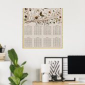 Natuur's Beauty Botanische Bloemen & Bladeren Brui Poster (Thuiskantoor)