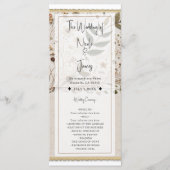 Natuur's Beauty Botanische Bloemen & Bladeren Brui Programmakaart (Voorkant)