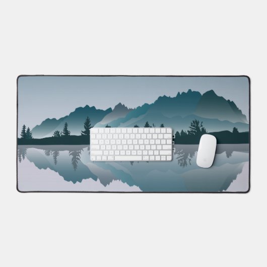 Natuur's Beauty Mountain Reflection Desk Mat (Keyboard & Muis)