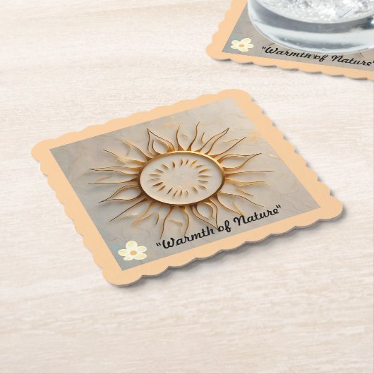 "Natuur's Brilliance" Kartonnen Onderzetters (Gebogen)