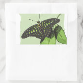 Natuur's Camouflage Vlinder Rechthoekige Sticker (Tas)