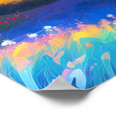 Natuur's Canvas, Sunset Glow over Valley Poster (Hoek)