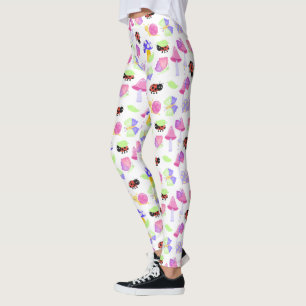 Natuur's charme betoverende lieveheersbeestje padd leggings