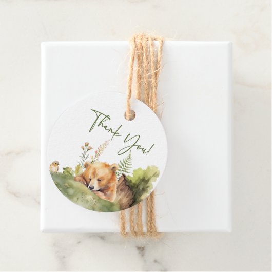 Natuur's Delight Beer Baby shower Favor Gift Label (In situ)