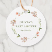 Natuur's Delight Beer Baby shower Favor Gift Label (Achterkant)