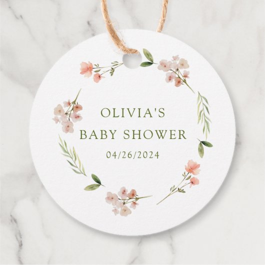 Natuur's Delight Beer Baby shower Favor Gift Label (Achterkant)