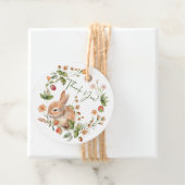 Natuur's Delight Bunny Baby shower Favor Gift Labe Bedankjes Labels (In situ)