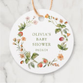 Natuur's Delight Bunny Baby shower Favor Gift Labe Bedankjes Labels (Achterkant)