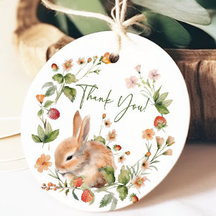 Natuur's Delight Bunny Baby shower Favor Gift Labe Bedankjes Labels