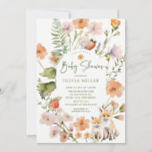 Natuur's Delight Fox Baby shower Uitnodiging (Voorkant)