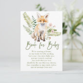 Natuur's Delight Fox Boek voor Baby Informatiekaartje (Staand voorkant)