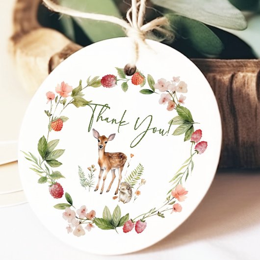 Natuur's Delight Herten Baby shower Favor Gift Lab Bedankjes Labels