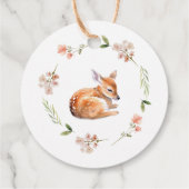 Natuur's Delight Herten Baby shower Favor Gift Lab Bedankjes Labels (Achterkant)