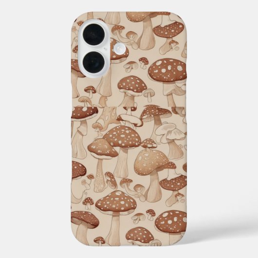 Natuur's Delight: Mushroom-thema kunstwerk Case-Mate iPhone Case (Achterkant)