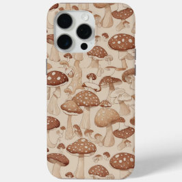 Natuur's Delight: Mushroom-thema kunstwerk iPhone 15 Pro Max Hoesje