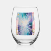 "Natuur's Elegance: Handgemaakte wijnglazen voor t Wijnglas Zonder Voet (Voorkant)