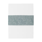 Natuur's Elegantie: Ginkgo Biloba bruiloft Uitnodigingen Wikkel (Achterkant Voorbeeld)