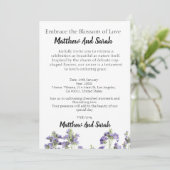 Natuur's Embrace: een liefdesbloeiende bloemenbrui Kaart (Staand voorkant)