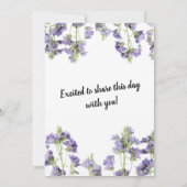 Natuur's Embrace: een liefdesbloeiende bloemenbrui Kaart (Achterkant)